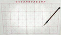 Set für Kalligraphie mit 1 Pinsel und 3 Wasser-Matten